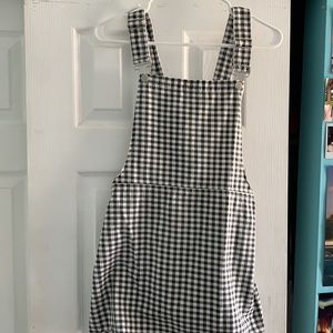 Black and white plaid dress